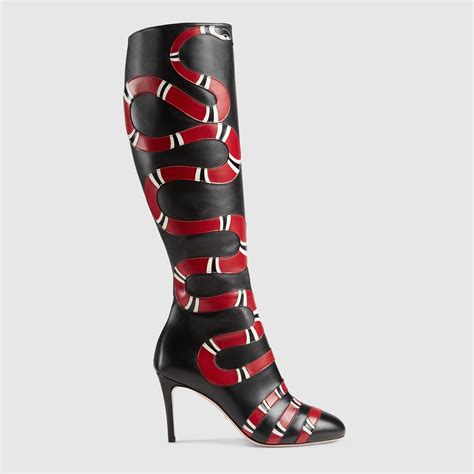 gucci boots knee high|Gucci boots snake bottom.